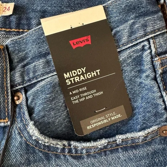 NWT Levis Middy Straight Jeans - Picture 10 of 12